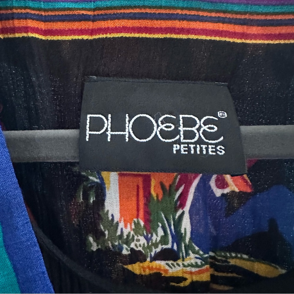✨ Vintage PHOEBE Petites Fiesta Print Dress – Southwestern Mexican Sombrero Scen - Picture 11 of 11